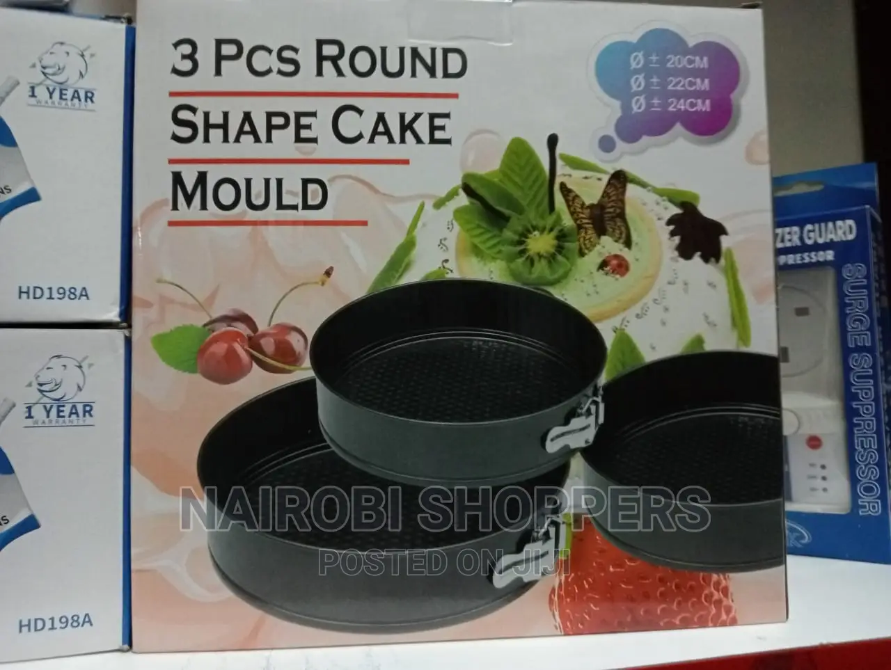 3 PCS Round Shape Cake Mould