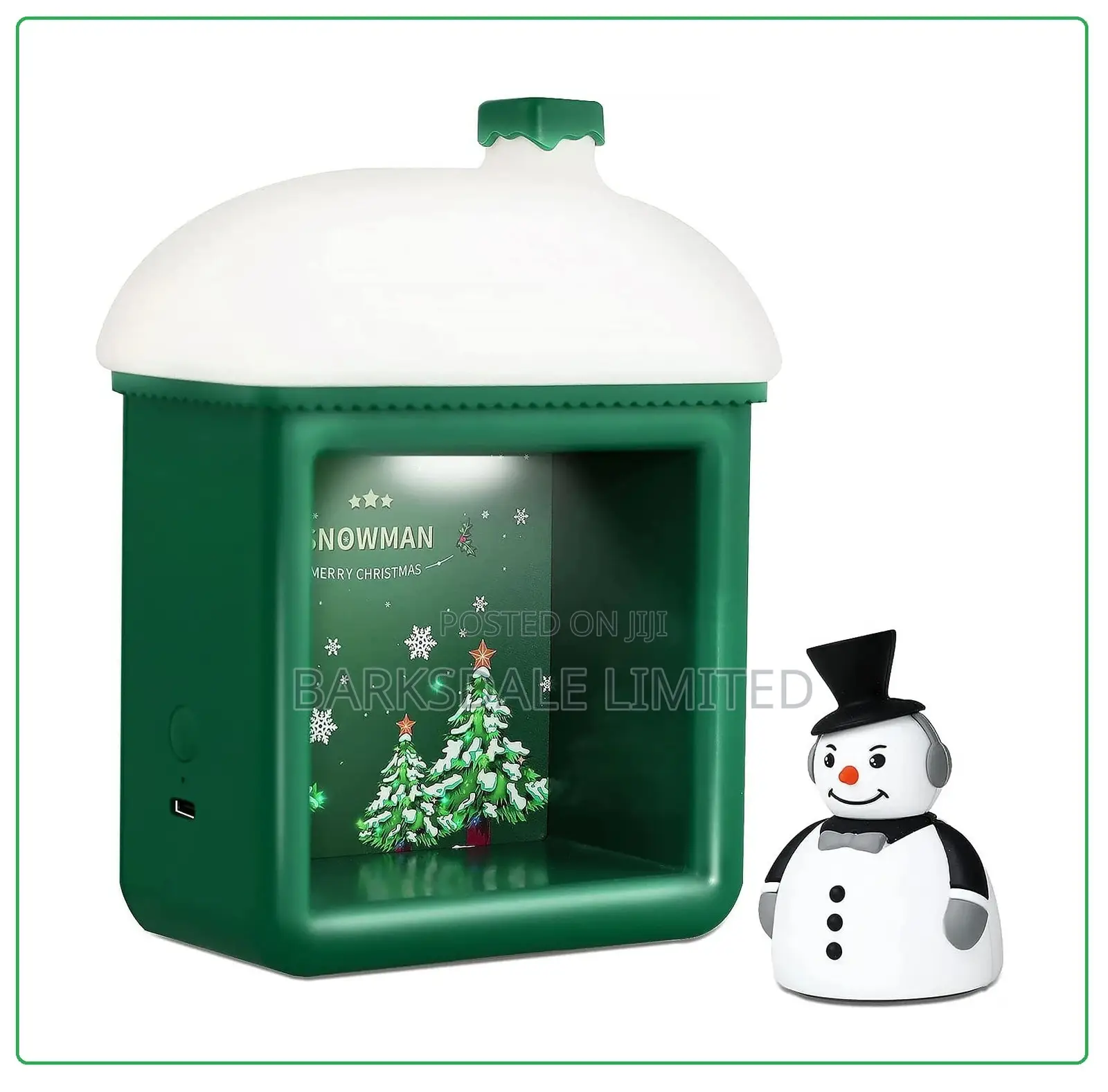 Green Christmas Snow Man House Snowman Santa Clause Xmas Led