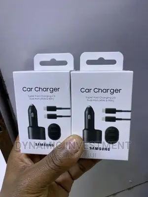 Original Samsung Super Fast Dual Car Charger(45W+15W