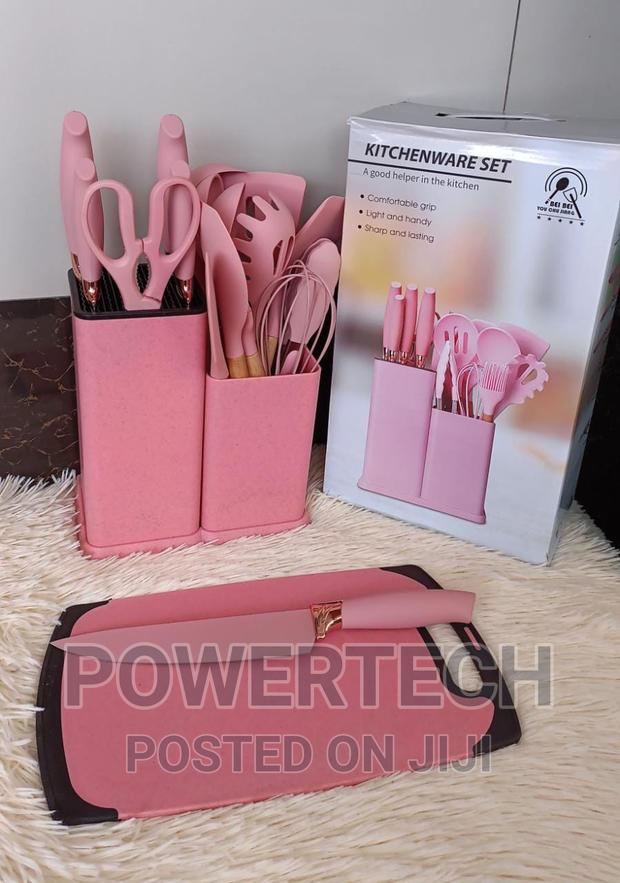 19pcs Silicone Set Knives + Spoons - main view