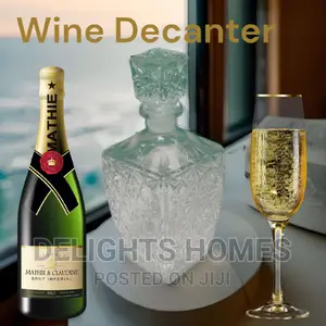 Glass Wine Decanter Square 750ml