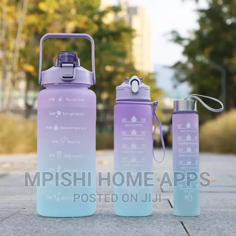 3 in 1 Motivational Water Bottle