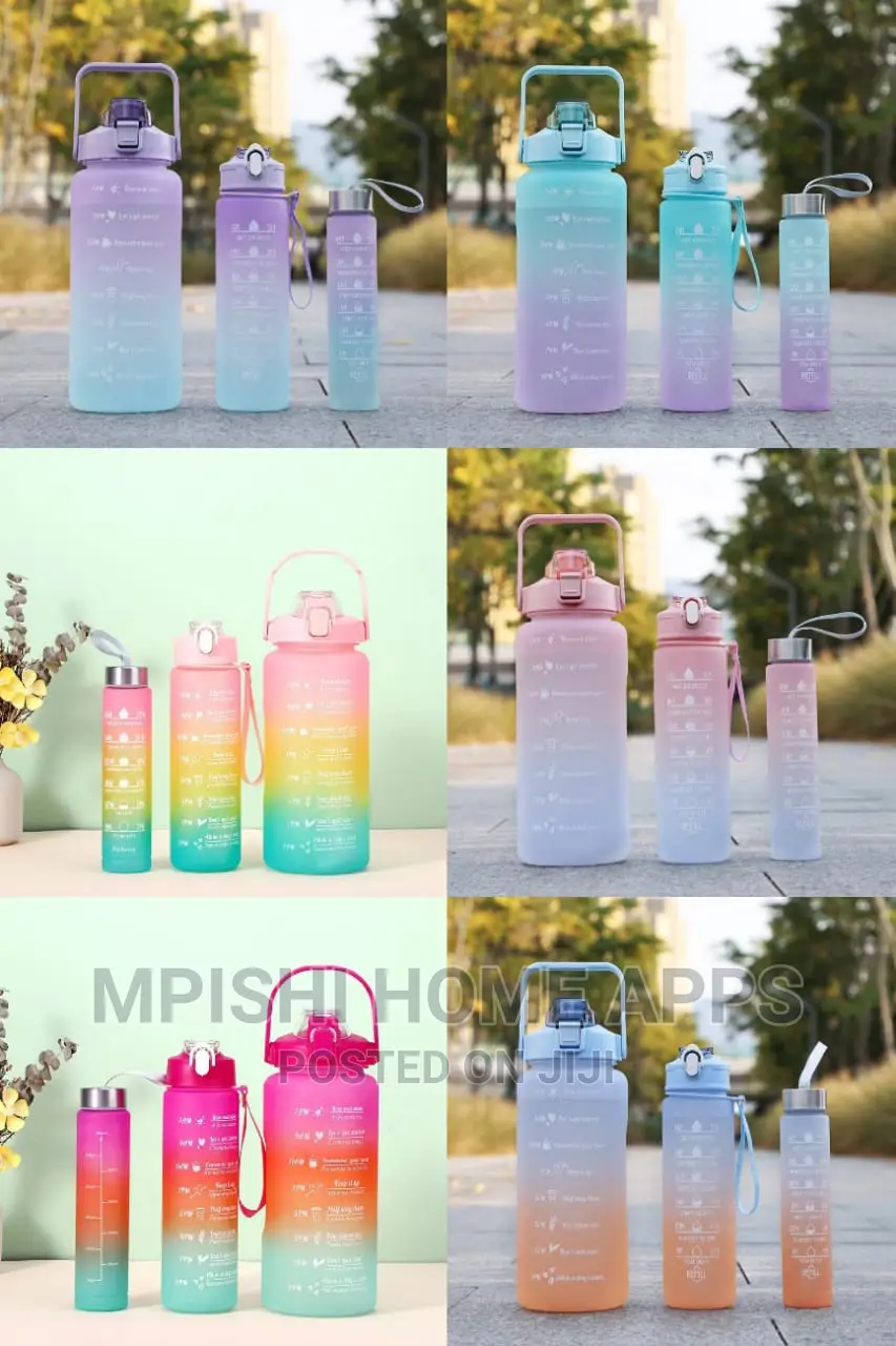 3 in 1 Motivational Water Bottle