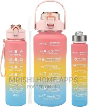 3 in 1 Motivational Water Bottle