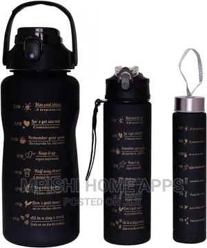3pcs Motivational Water Bottles