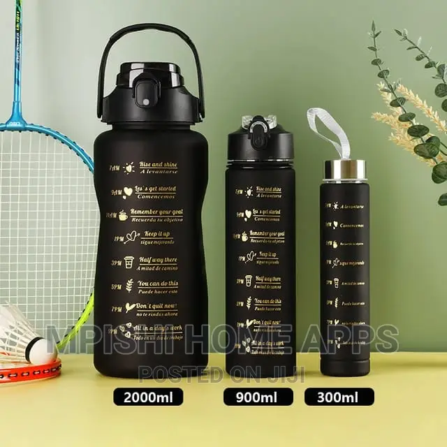3pcs Motivational Water Bottles