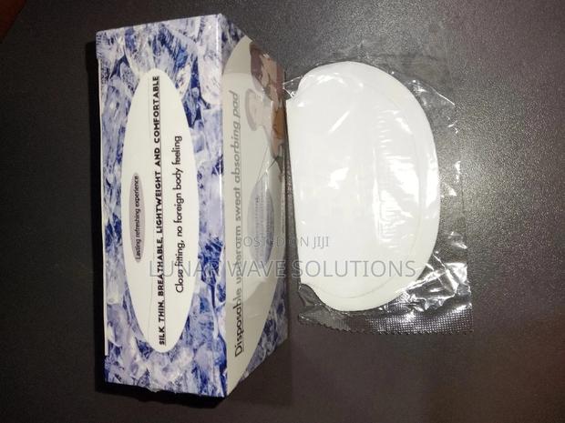 White Underarm Sweatpads 10 Pairs in Box - thumbnail 3