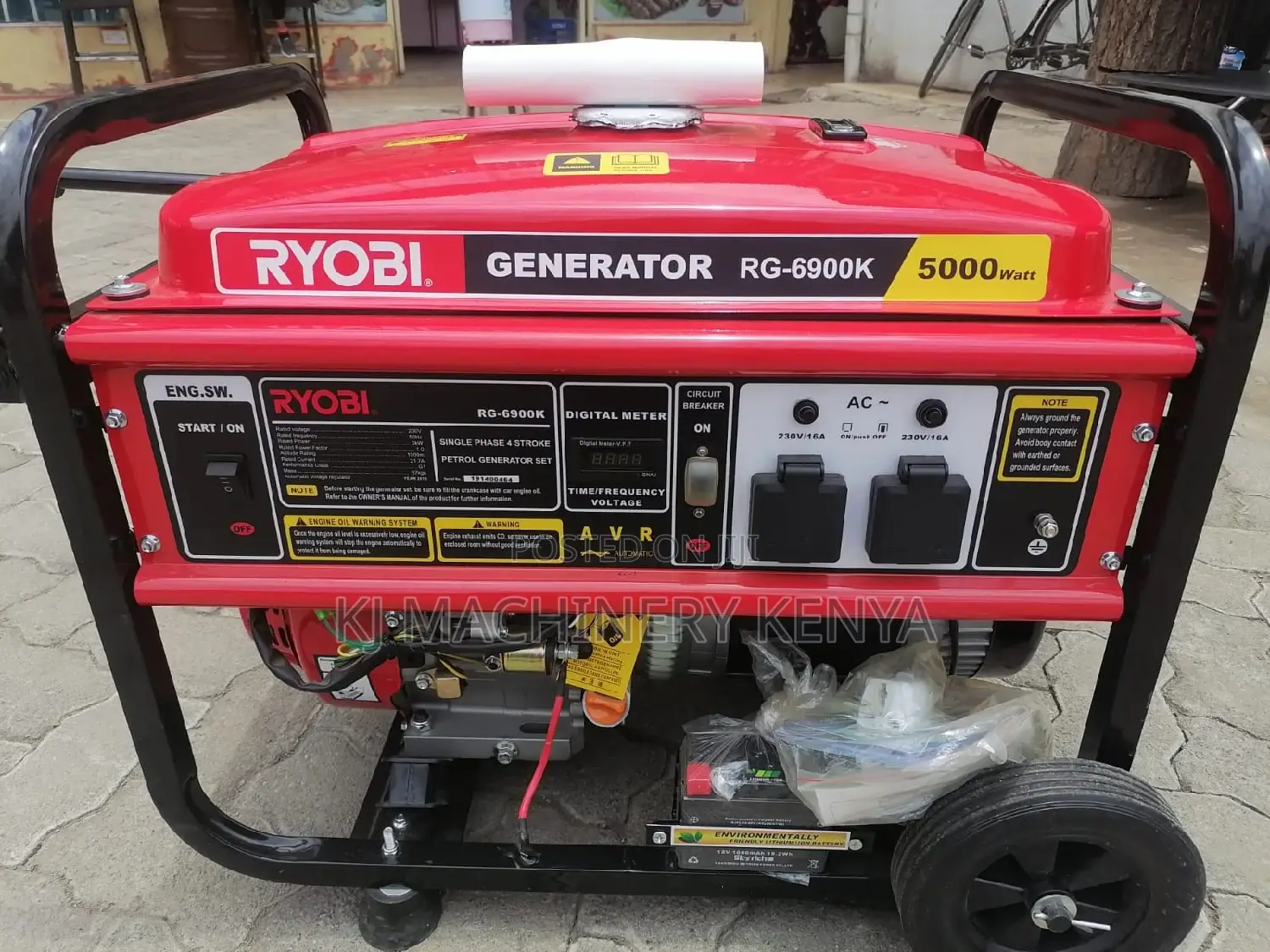 5 Kva Petrol Powered Generator-Ryobi Brand