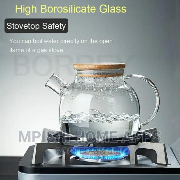 Borosilicate Glass Teapot 1ltrs - thumbnail 2