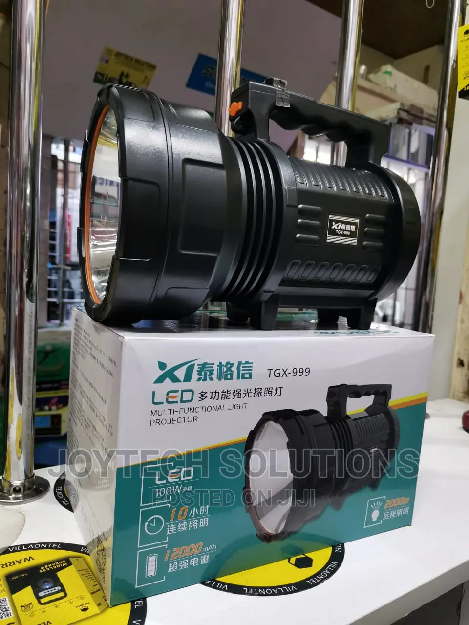 Flashlight Torch Led Rechargeable, 100watts Multi Functional