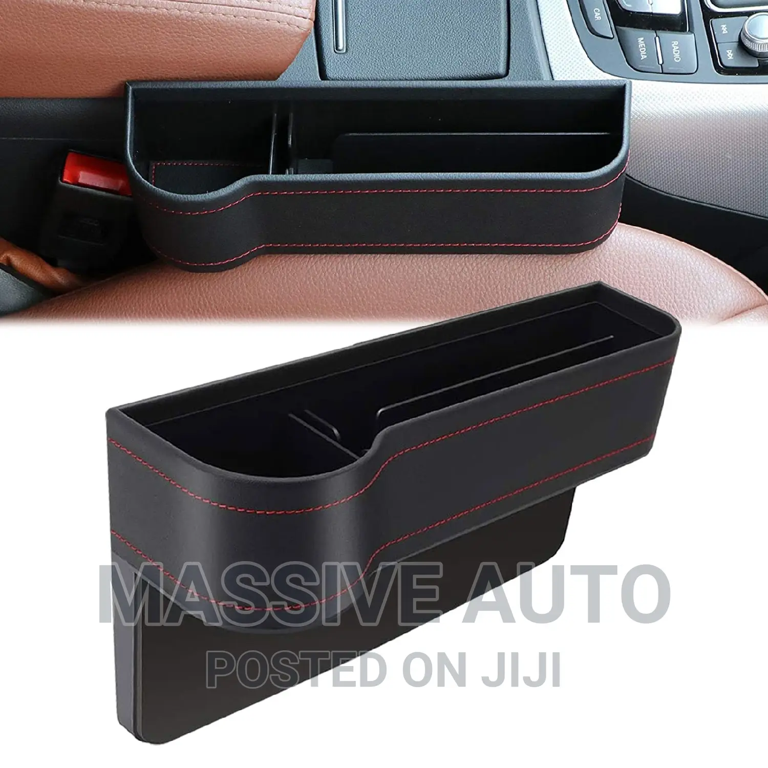 2pcs Pu Leather Car Cup Holder