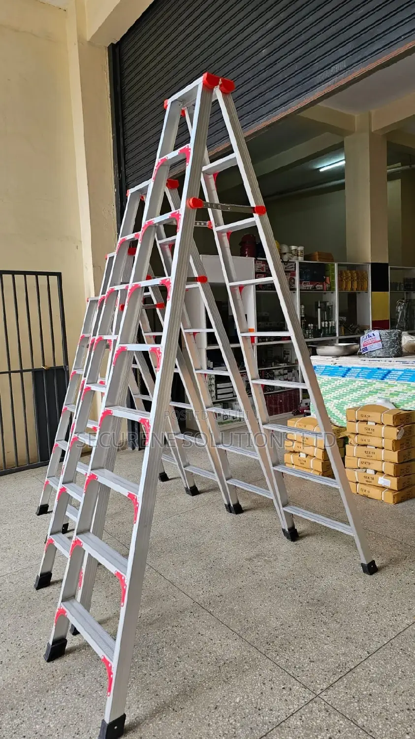 Aluminum Double Sided A Frame Ladder