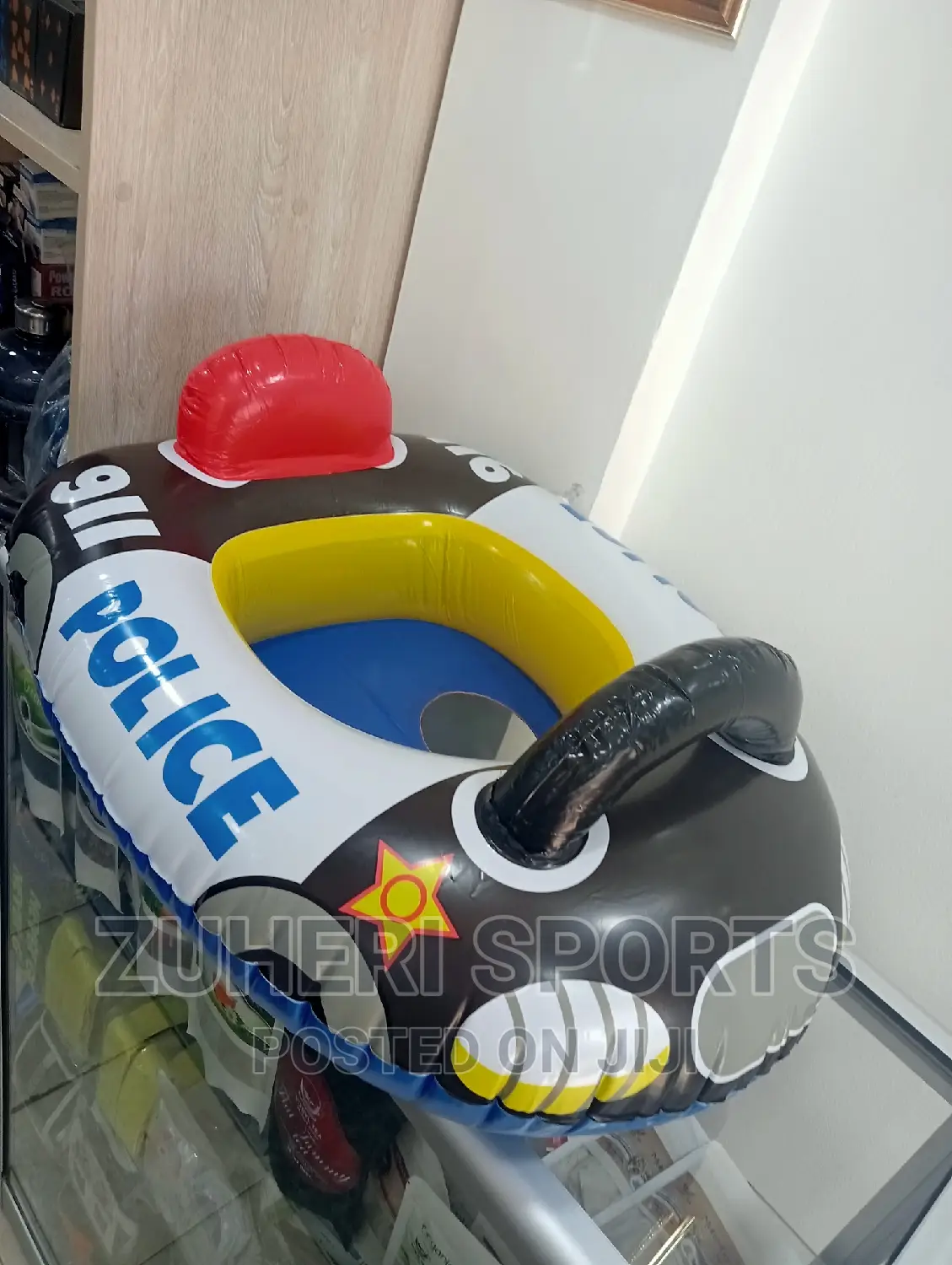 Police Patrol Seat Swimming Floater for Kids Swimming Lesson