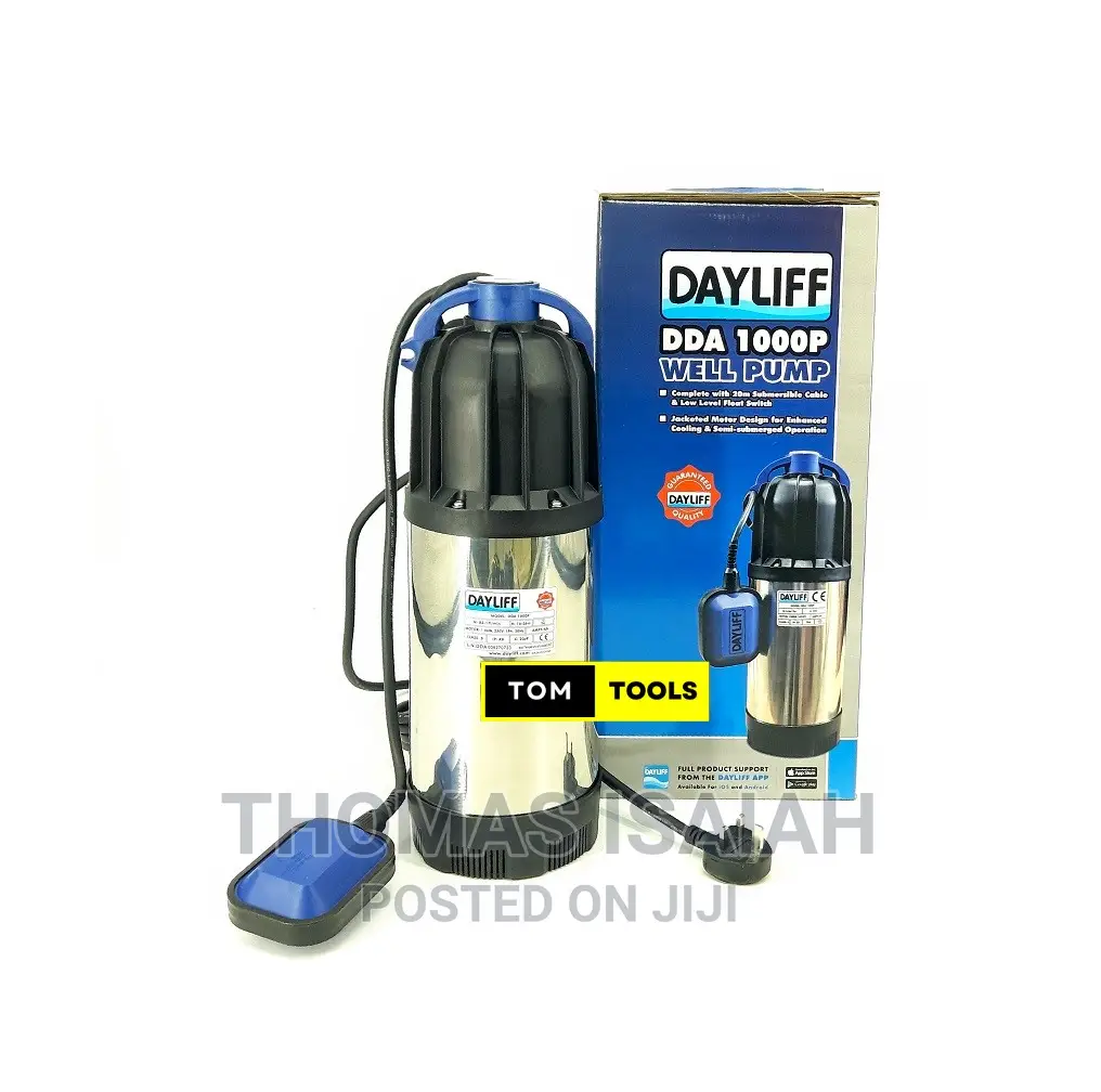 Dayliff Dda 1000p Well Pump Submersible Electric Water Pump