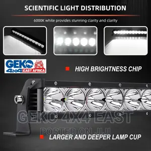 LED Bar, 20 Inch 90 Watts, Spot Beam, Single Row
