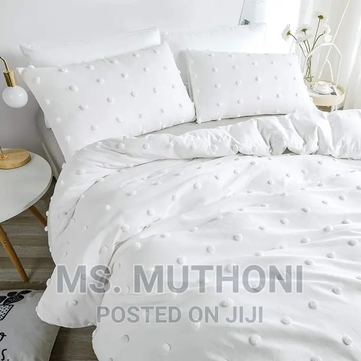*Luxury Tufted Wave Design Duvet Cover Set