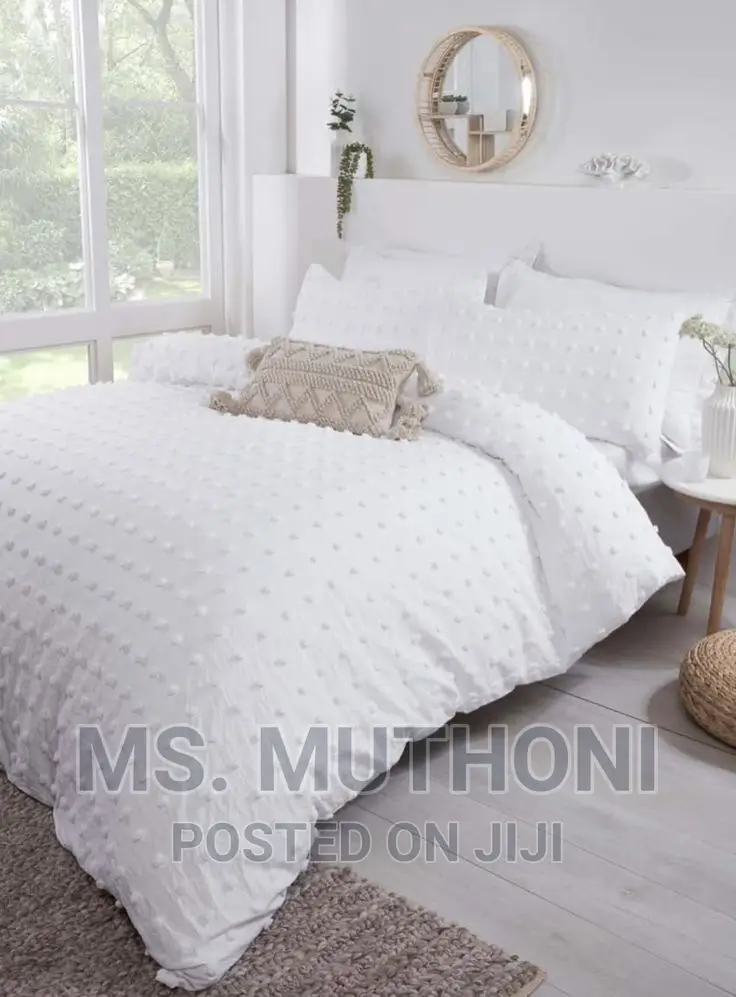 *Luxury Tufted Wave Design Duvet Cover Set