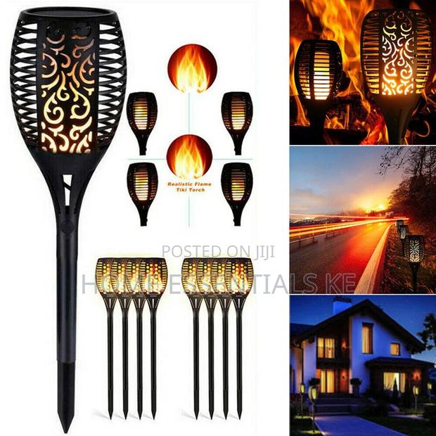 6 Pieces LED Solar Flame Lamp/Light