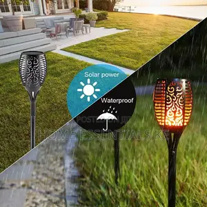 6 Pieces LED Solar Flame Lamp/Light