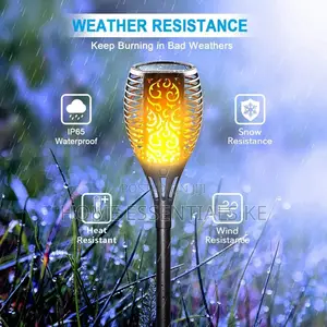 6 Pieces LED Solar Flame Lamp/Light