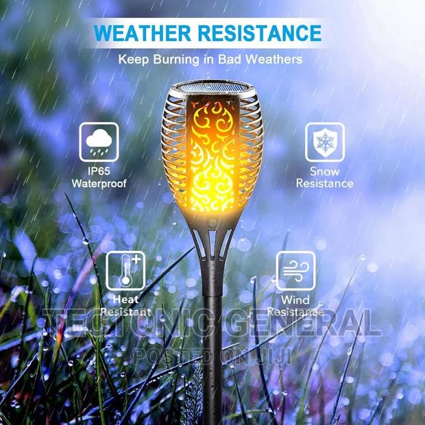 6 Pieces LED Solar Flame Lamp/Light - thumbnail 5