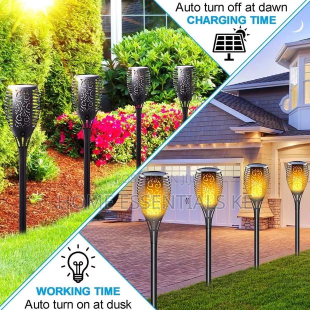 6 Pieces LED Solar Flame Lamp/Light - thumbnail 5
