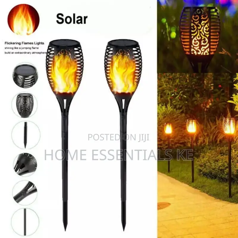 6 Pieces LED Solar Flame Lamp/Light