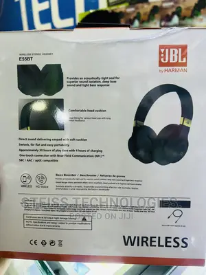 JBL E55BT Wireless Headphones.