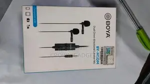 Single BY-M1DM 4m Dual-Head Condenser Lavalier Lapel Mic