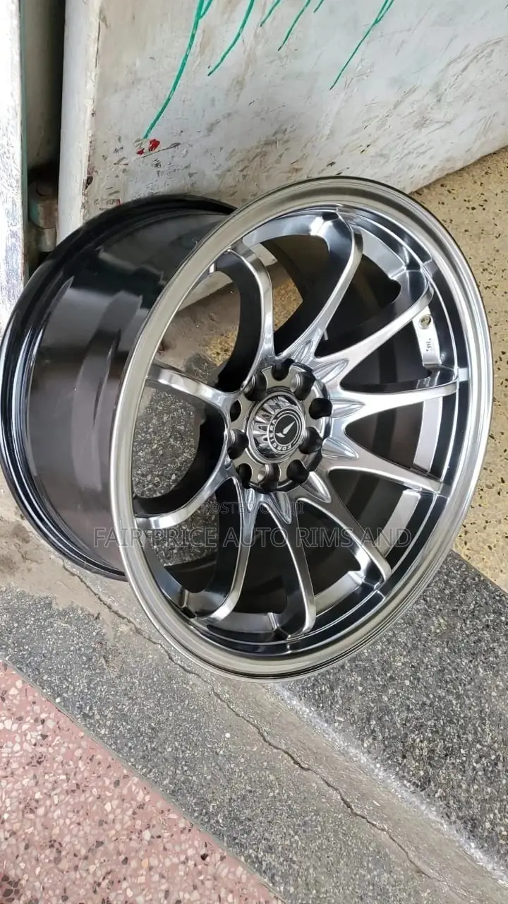 Size 16 Offset Rims Black Grey and Hyper Silver.