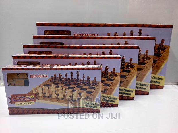 Chess Backgammon Wooden Set - main view