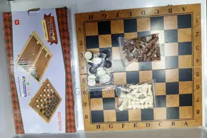 3 in 1 Wooden Chess Boards