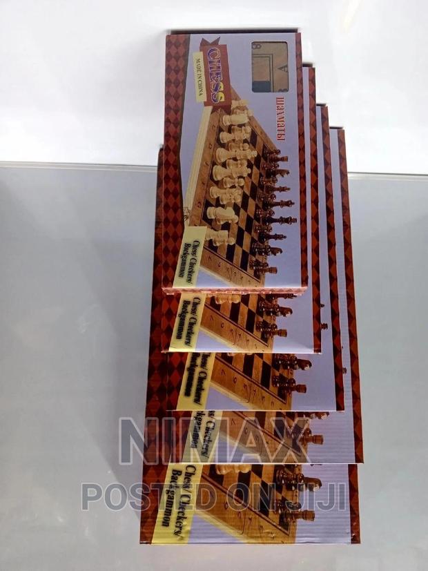 Chess Backgammon Wooden Set - thumbnail 3