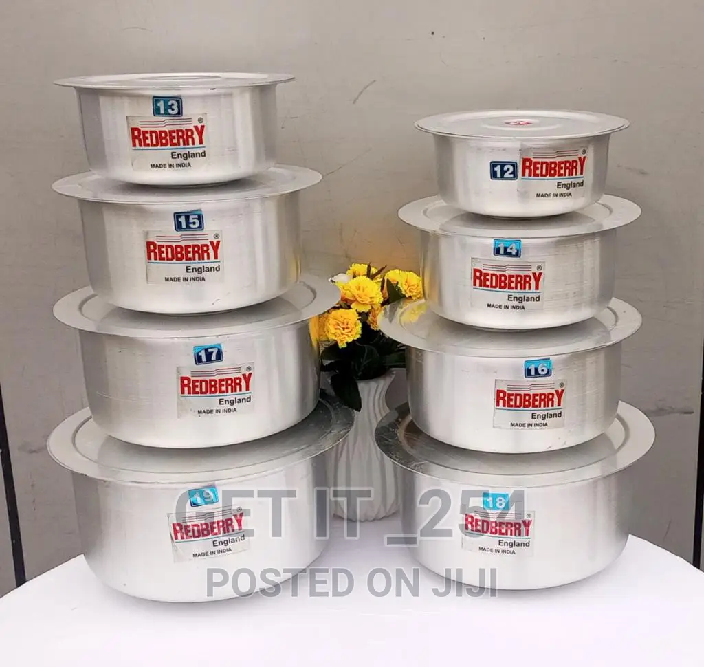 Heavy Gauge Alluminium Sufurias 4 PCS Small Size Set
