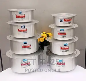 Heavy Gauge Alluminium Sufurias 4 PCS Small Size Set