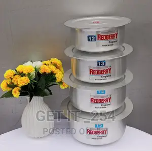 Heavy Gauge Alluminium Sufurias 4 PCS Small Size Set
