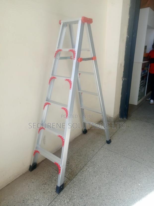 Ladder 6 Steps Aluminum Double Sided 6 Steps/2meters - thumbnail 3