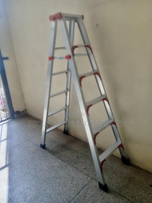 Ladder 6 Steps Aluminum Double Sided 6 Steps/2meters - thumbnail 7