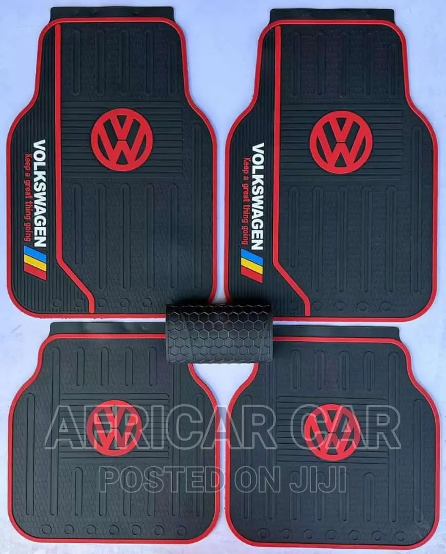Customized Volkswagen Brandd Rubber Mats With Red/White Logo in Nairobi