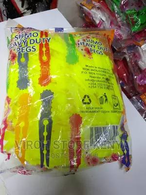 Yellow Heavy Duty Pegs 144pcs