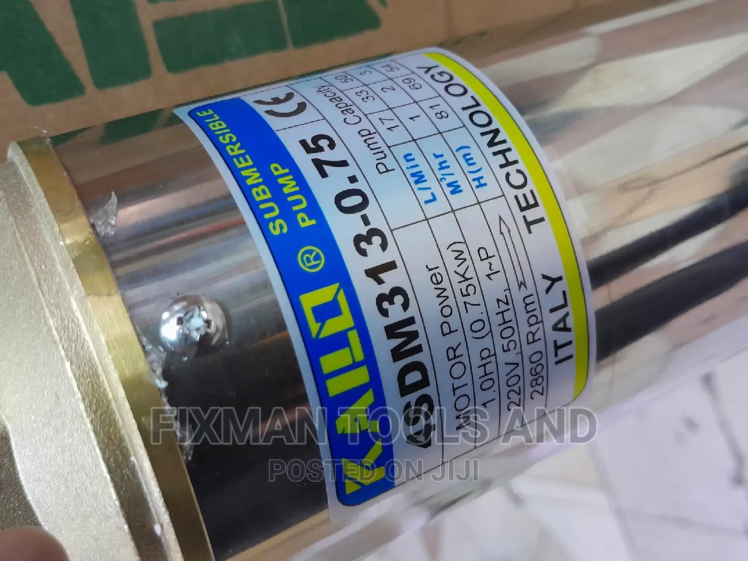 Italy Kairo Submersible Water Pump 1 HP 81 M Head