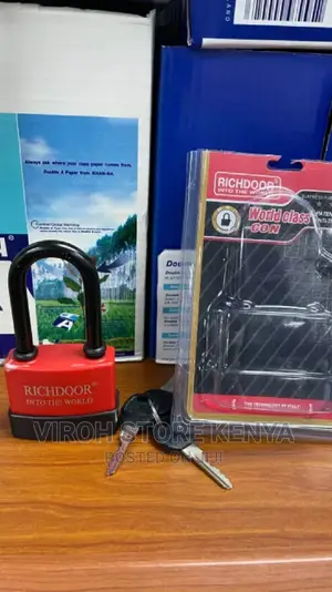 Richdoor 70mm Padlock Long Shackle Water Resistant