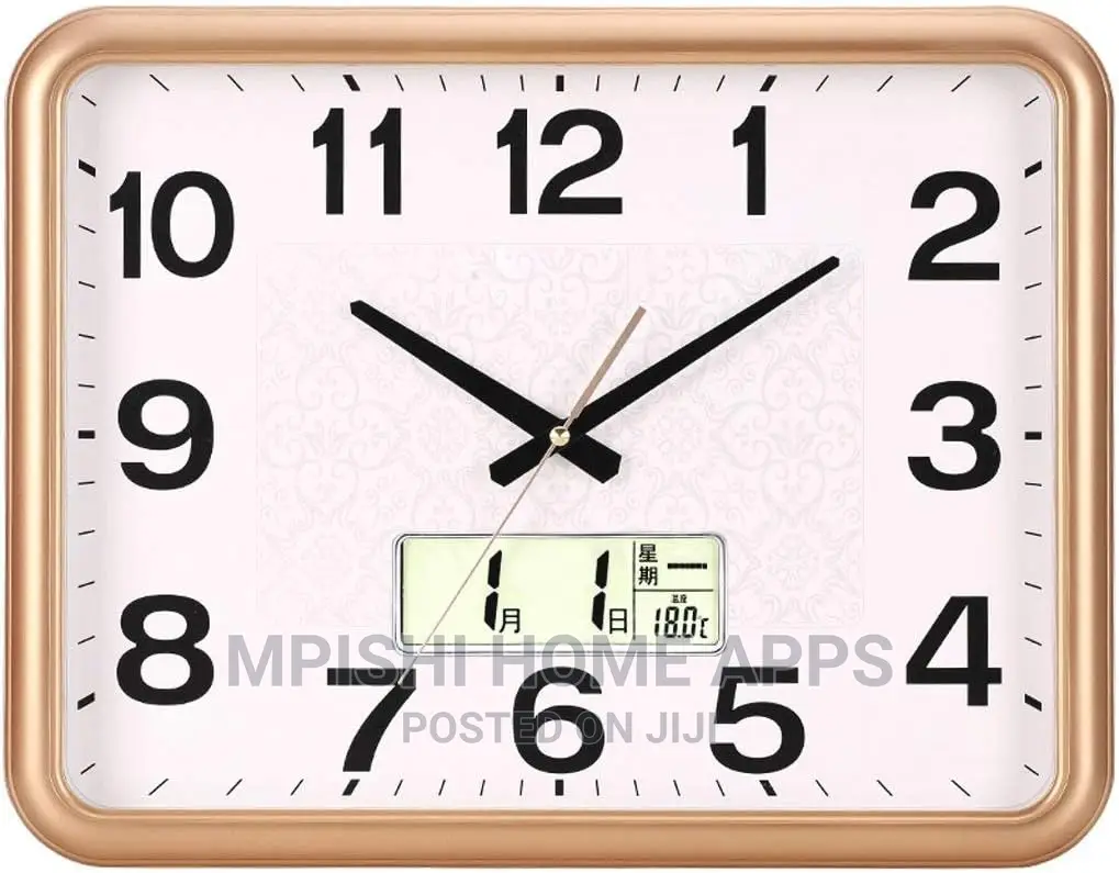 Square Digital Wall Clock