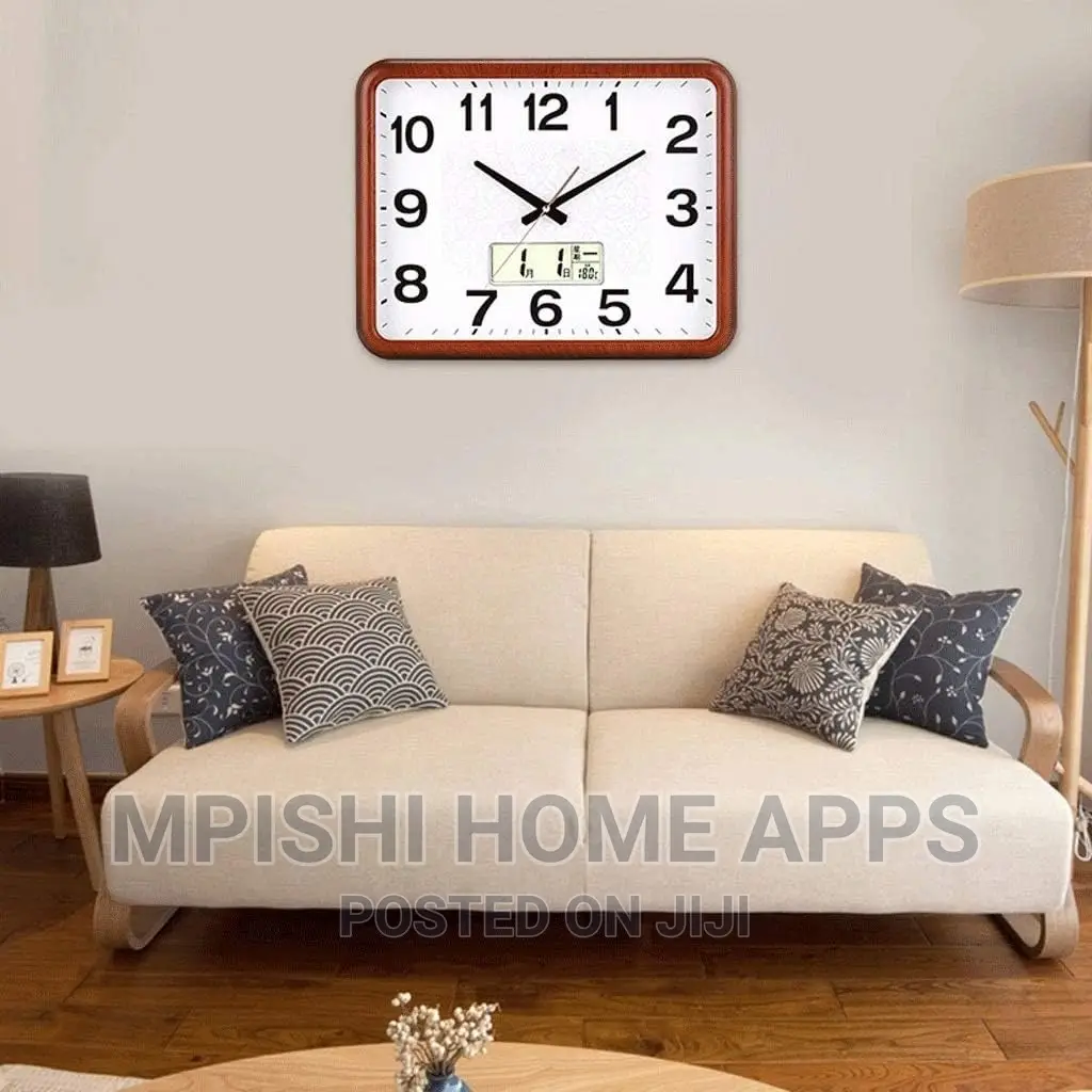 Square Digital Wall Clock