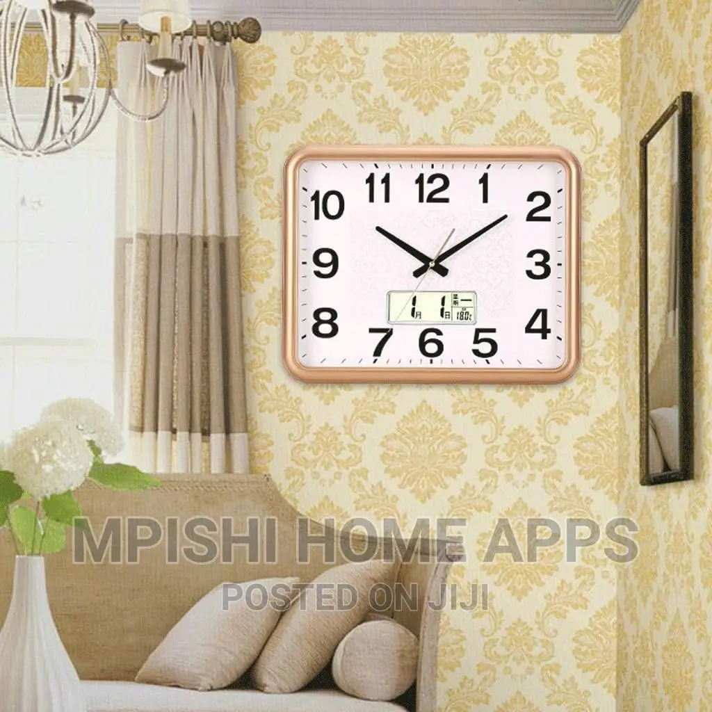 Square Digital Wall Clock