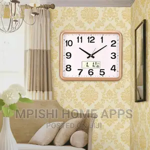 Square Digital Wall Clock