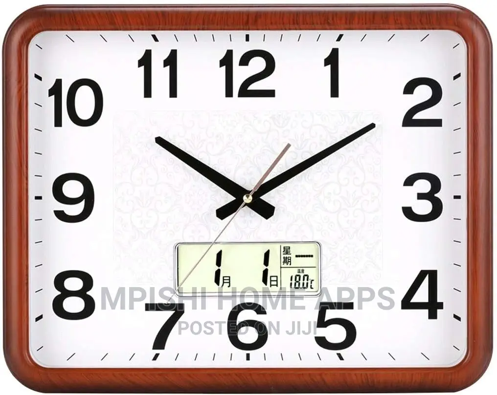 Square Digital Wall Clock