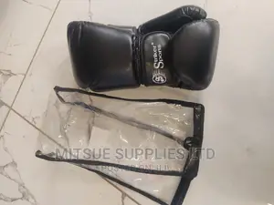 Striker Sports Boxing Gloves Soft Leather 160z Black