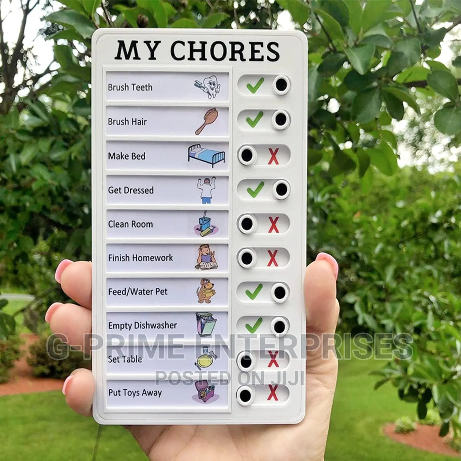 Chores Planner Checklist