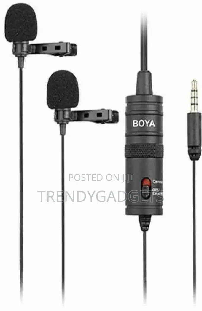 Single Boya BY-M1DM Dual Omni-Directional Lavalier Mic